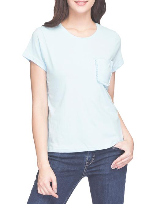 light blue casual tee - 14956339 - Very Small Image - 1