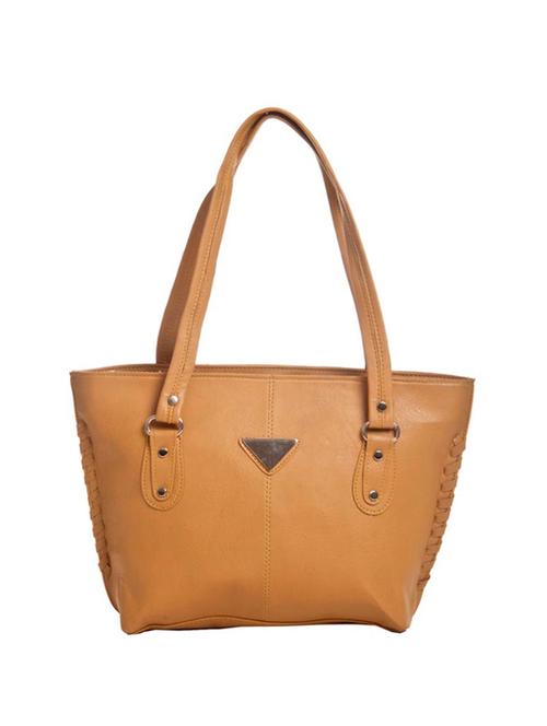 beige leather handbag - 14956607 - Very Small Image - 1