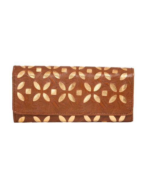 brown leather regular clutch - 14956667 - Very Small Image - 1