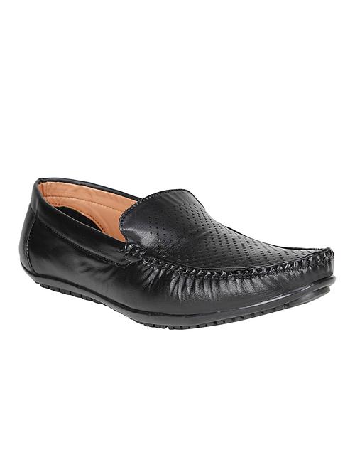 black leatherette office wear loafer - 14957194 - Very Small Image - 1