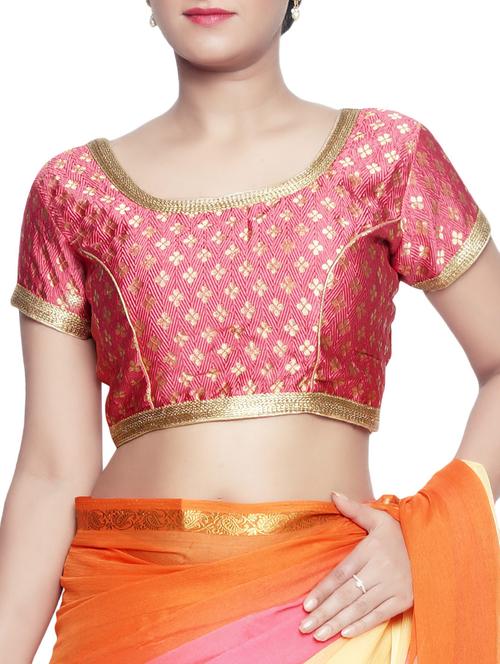 Pink brocade blouse - 14958369 - Very Small Image - 1