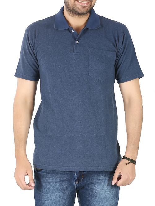 blue cotton pocket t-shirt - 14959686 - Very Small Image - 1
