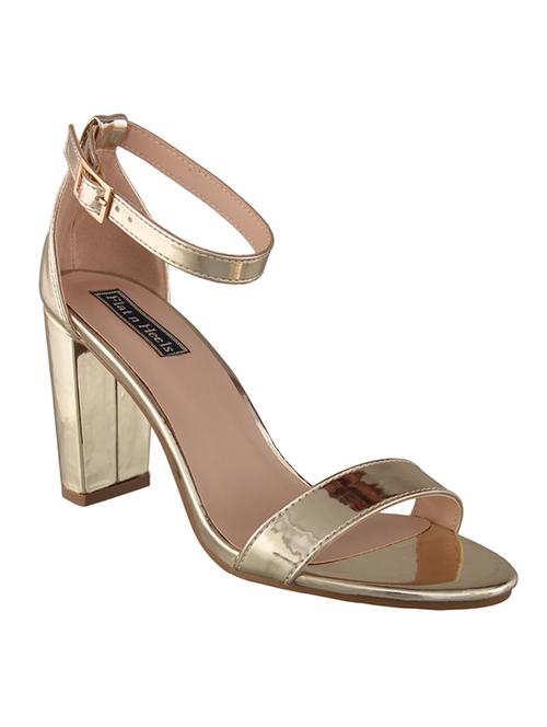 gold ankle strap sandal - 14960810 - Very Small Image - 1