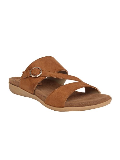 tan suede slip on sandals - 14960999 - Very Small Image - 1