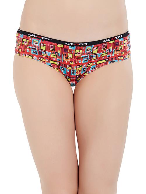 multicolored printed cotton hipster panty - 14961216 - Very Small Image - 1