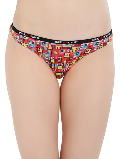 multicolored printed cotton bikini panty - 14961228 - Very Small Image - 1