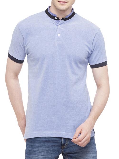 light blue cotton t-shirt - 14961655 - Very Small Image - 1