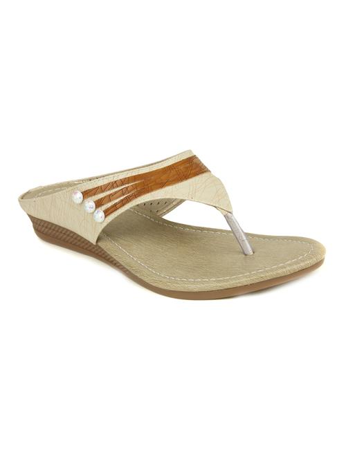 beige suede slippers - 14962154 - Very Small Image - 1