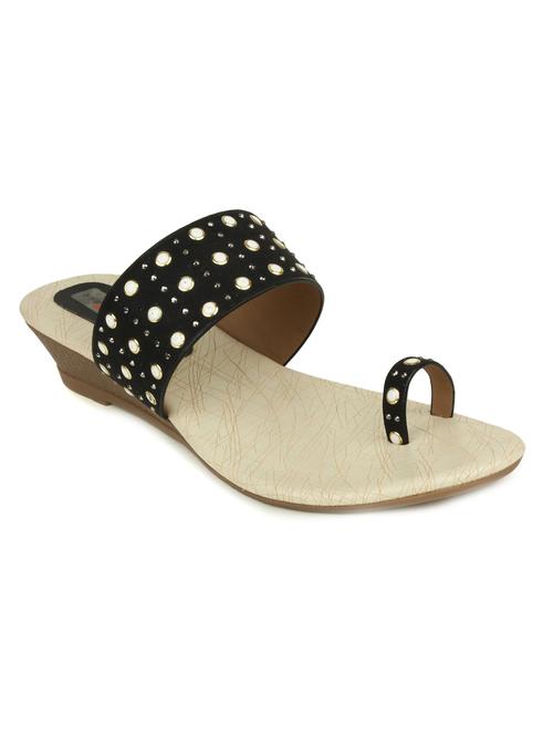 black one toe wedge - 14962172 - Very Small Image - 1