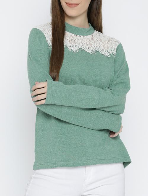 solid green cotton top - 14963127 - Very Small Image - 1