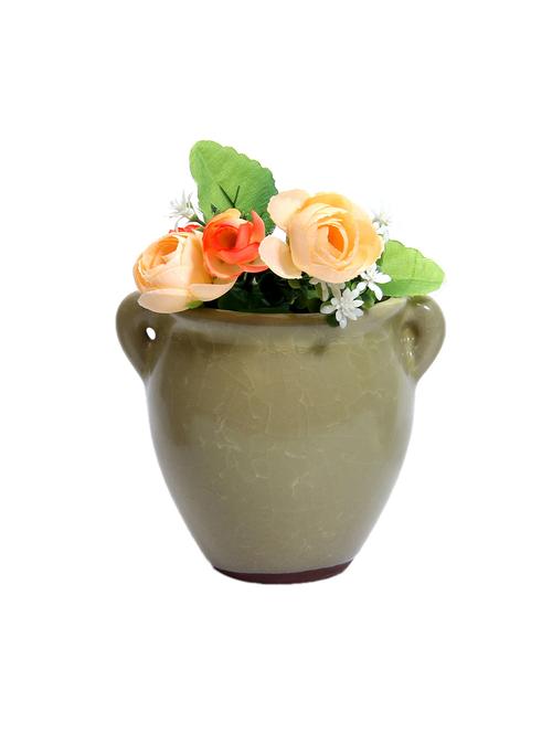 brown shade bucket style planter pot - 14963830 - Very Small Image - 1