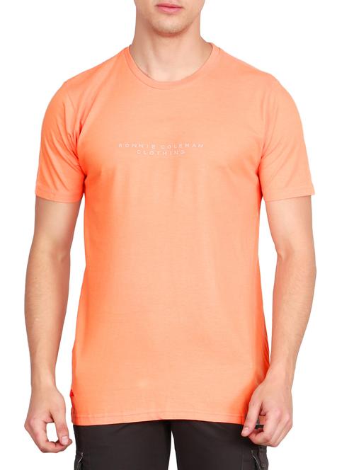 peach cotton t-shirt - 14964190 - Very Small Image - 1