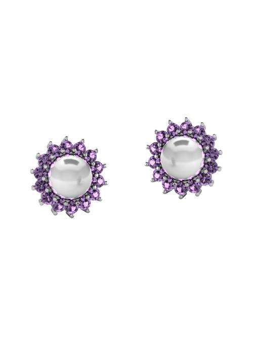silver silver studs earrings - 14964572 - Very Small Image - 1