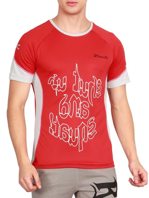 red polyester tshirt - 14964849 - Very Small Image - 1