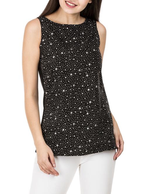 black printed rayon top - 14965159 - Very Small Image - 1