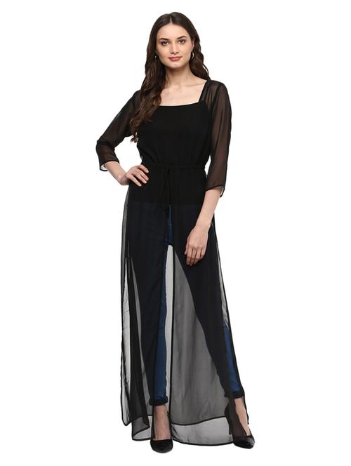 solid black georgette shrug - 14965306 - Very Small Image - 1
