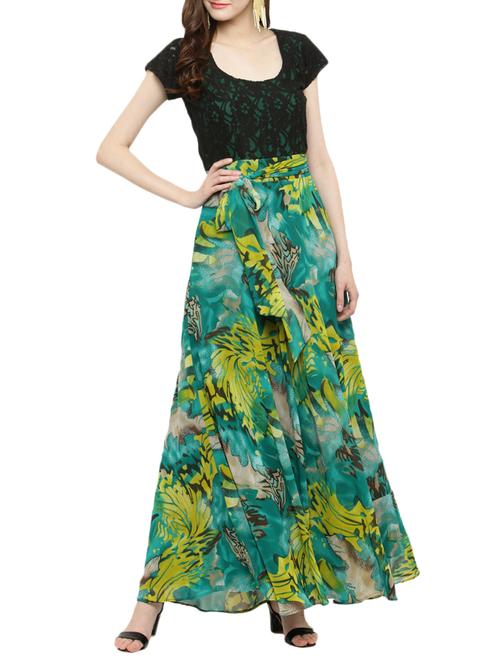 multi colored printed front bow dress - 14966378 - Very Small Image - 1