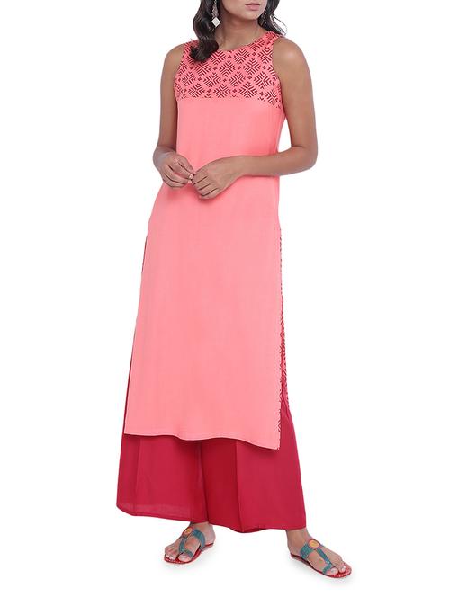 straight block print kurta - 14967919 - Very Small Image - 1