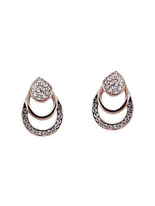 gold metal studs earrings - 14968417 - Very Small Image - 1