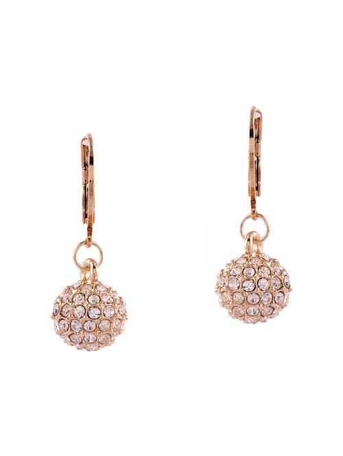 gold metal drop earrings - 14968449 - Very Small Image - 1