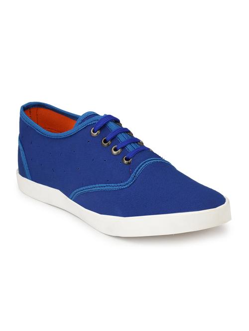 blue canvas lace up sneaker - 14969596 - Very Small Image - 1