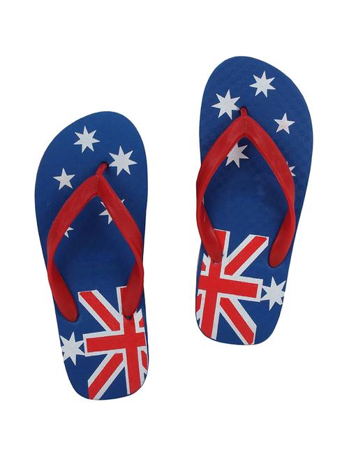 blue rubber toe separator flip flop - 14970038 - Very Small Image - 1