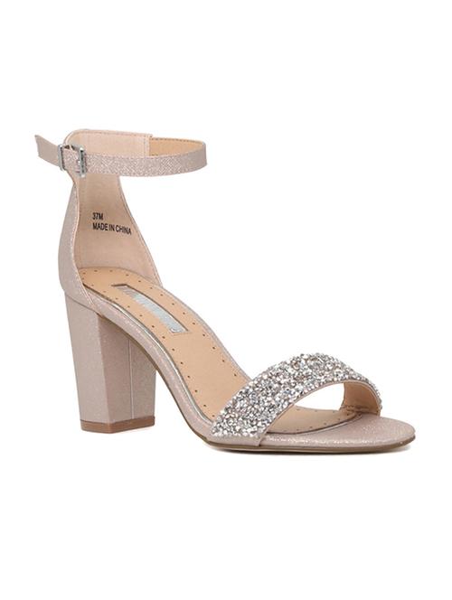 beige pu ankle strap sandals - 14970901 - Very Small Image - 1
