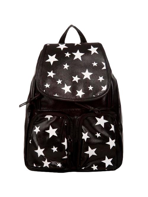 black leatherette regular backpack - 14972317 - Very Small Image - 1