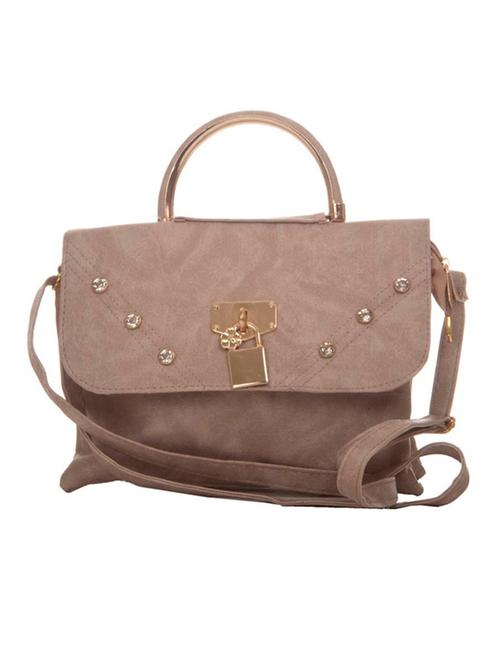 cream leatherette (pu) sling bag - 14972341 - Very Small Image - 1