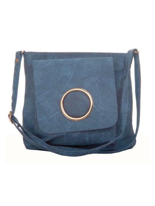 blue leatherette (pu) sling bag - 14972343 - Very Small Image - 1