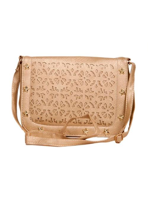 beige leatherette (pu) sling bag - 14972348 - Very Small Image - 1
