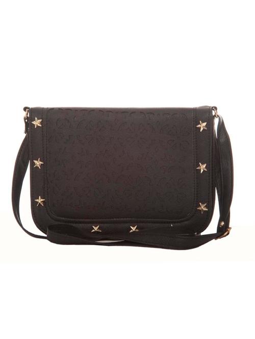 black leatherette (pu) sling bag - 14972349 - Very Small Image - 1