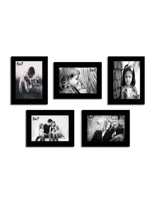 set of 5 collage black memory wall photo frame - 14972596 - Very Small Image - 1