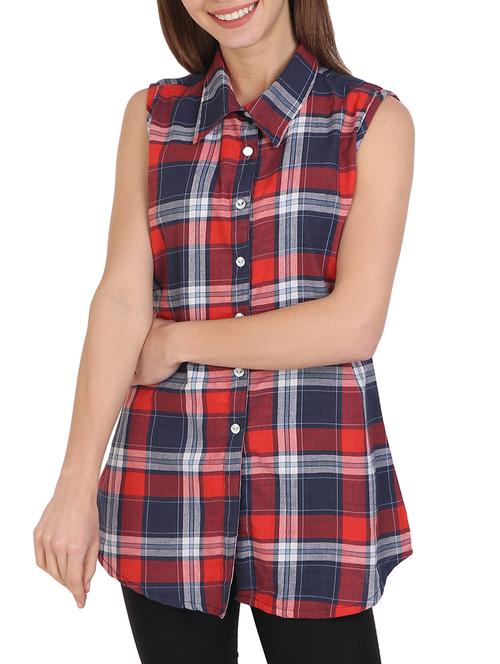 orange checkered tunic - 14973498 - Very Small Image - 1