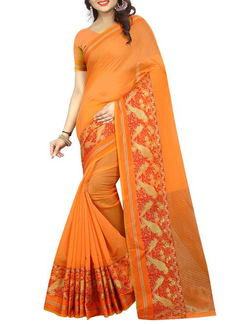 zari bordered saree with blouse - 14973684 - Very Small Image - 1