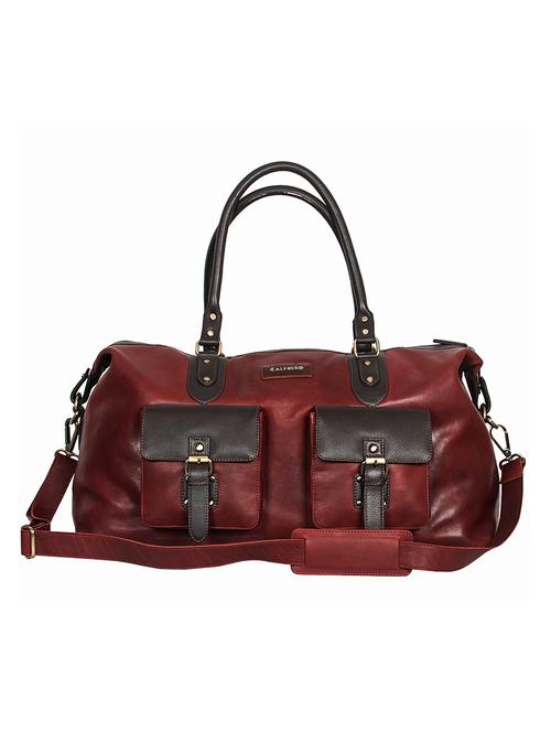 red leather dufflebag - 14974258 - Very Small Image - 1