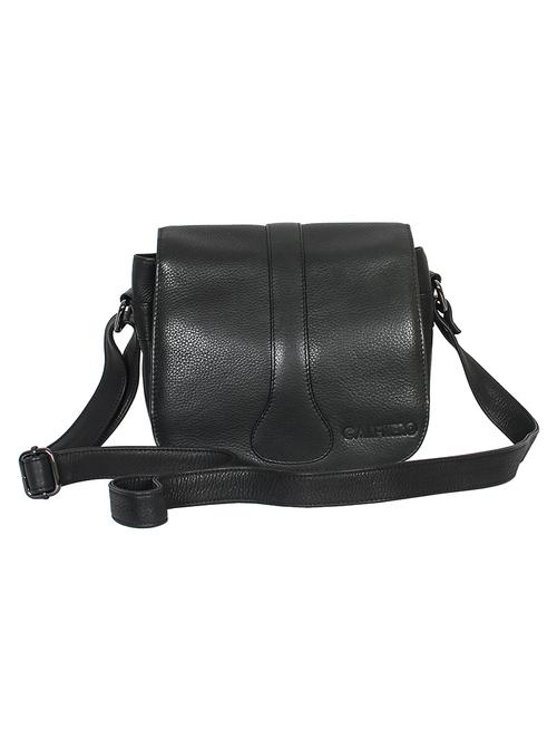 black leather sling bag - 14974265 - Very Small Image - 1