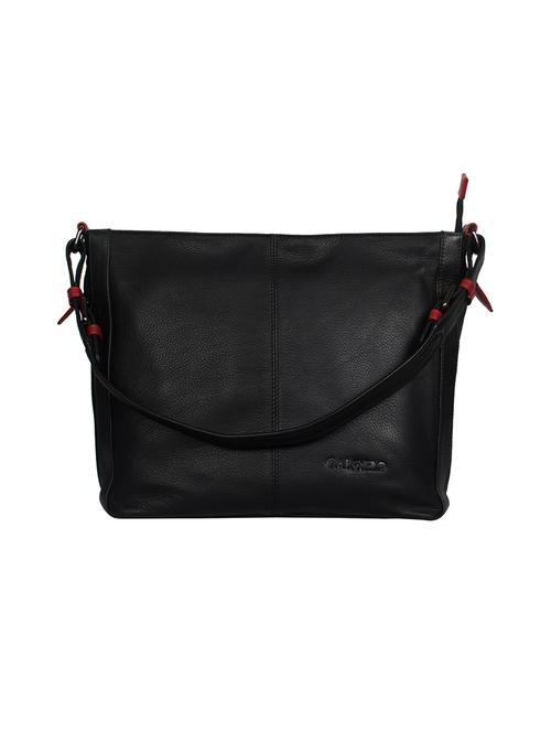 black leather sling bag - 14974276 - Very Small Image - 1