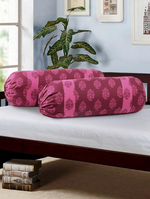 floral print bolster cover set of 2 - 14978632 - Very Small Image - 1