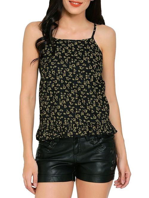 black printed rayon tank top - 14979277 - Very Small Image - 1