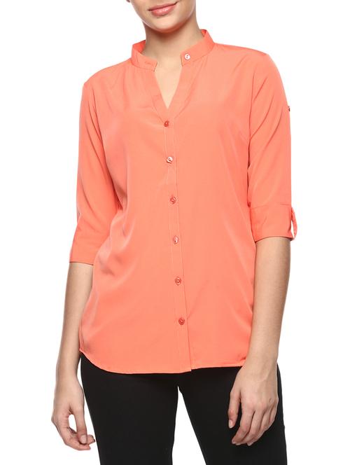 orange solid shirt - 14979468 - Very Small Image - 1