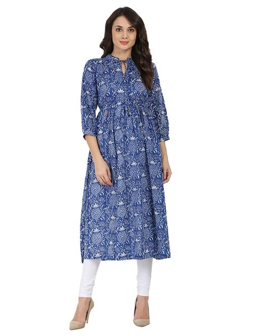 flared printed kurta - 14981178 - Very Small Image - 1