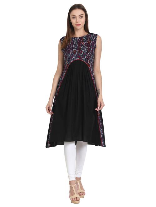 printed flared kurta - 14981230 - Very Small Image - 1