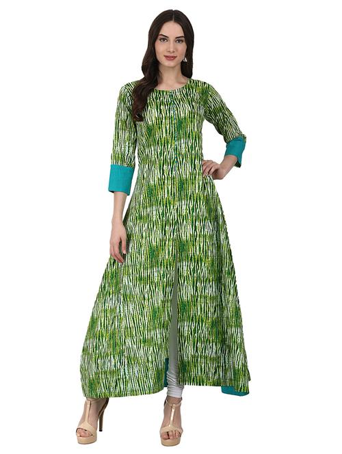 animal print a-line kurta - 14981245 - Very Small Image - 1
