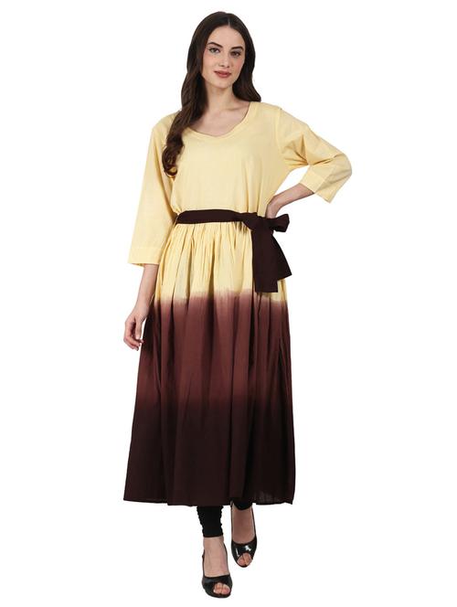 dip dye flared kurta - 14981258 - Very Small Image - 1