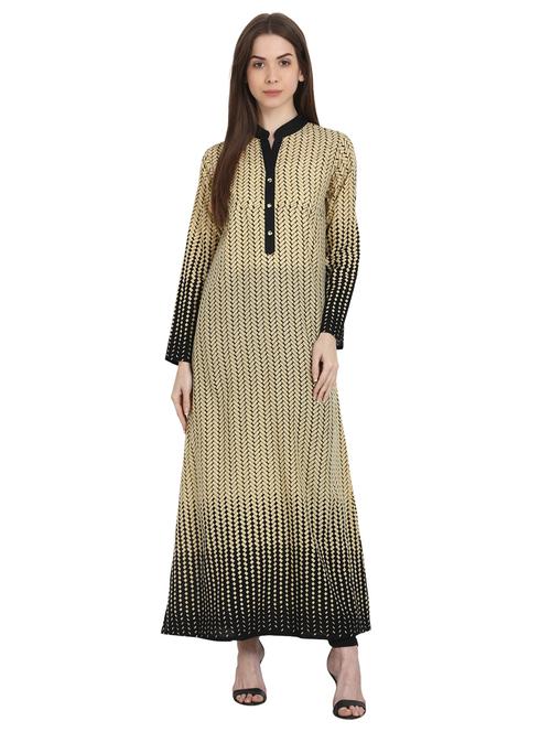chevron a-line kurta - 14981317 - Very Small Image - 1