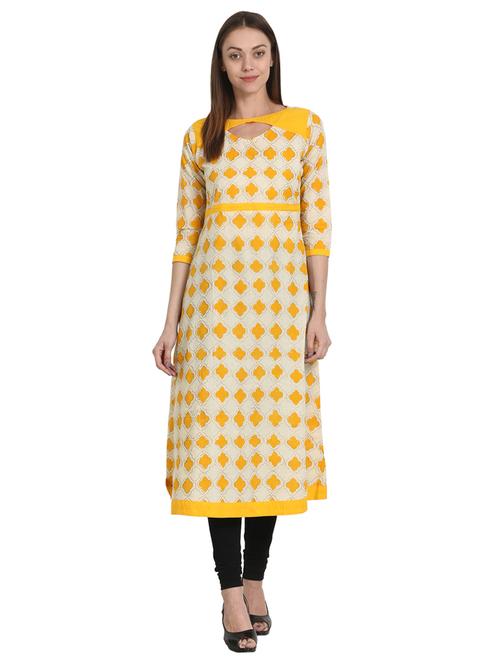 key hole a-line kurta - 14981349 - Very Small Image - 1
