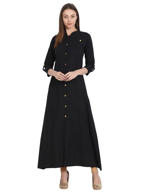 a-line front placket kurta - 14981365 - Very Small Image - 1