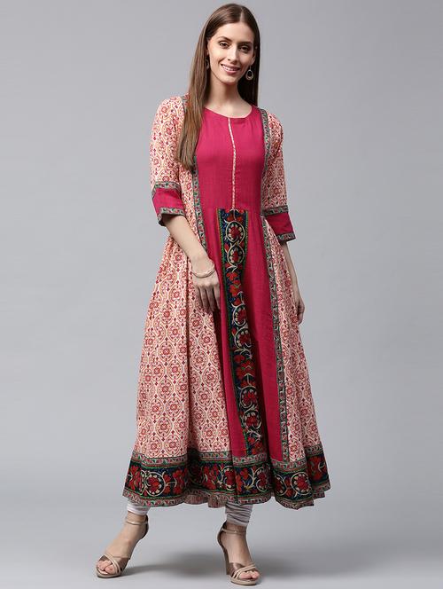 flared printed kurta - 14981400 - Very Small Image - 1