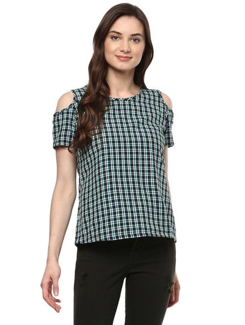women's straight crew neck top - 14981631 - Very Small Image - 1